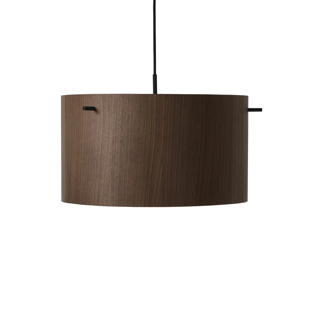 FRANDSEN Suspension FM 1954, noyer, Ø 41 cm, bois avec rivets de maillon