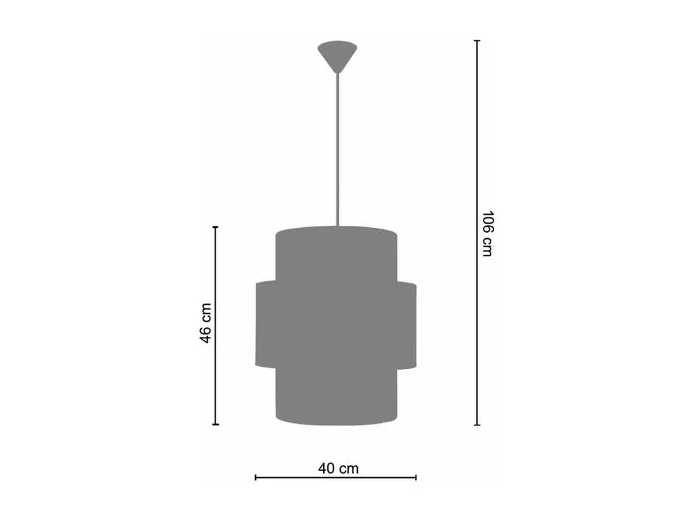 GOA - Suspension cylindrique tissu paille decor - 520