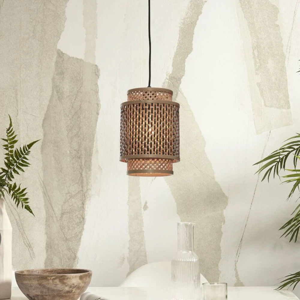 GOOD & MOJO Bhutan Suspension en bambou, 18 x 25 cm avec meilleure adhérence