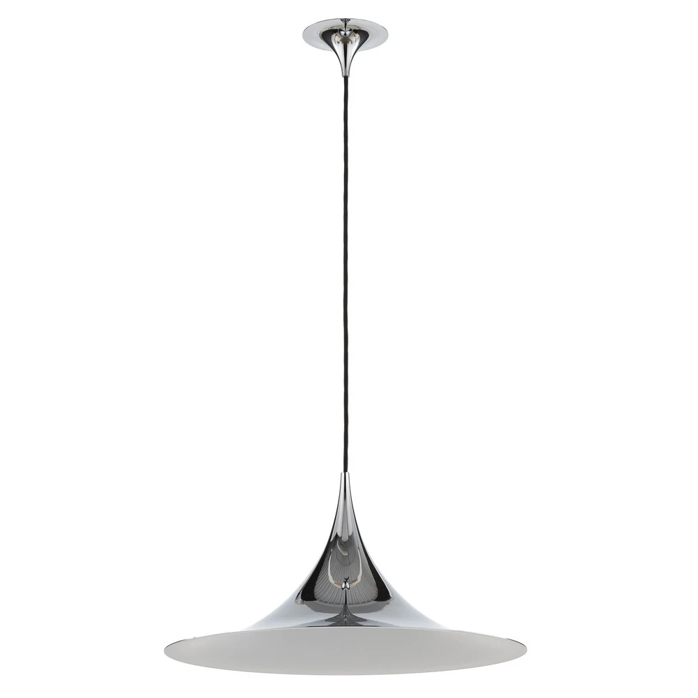 GUBI Suspension Semi, Ø 47 cm, acier chromé avec rivets de maillon