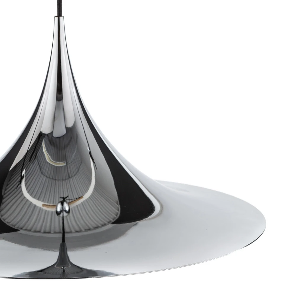GUBI Suspension Semi, Ø 47 cm, acier chromé avec rivets de maillon