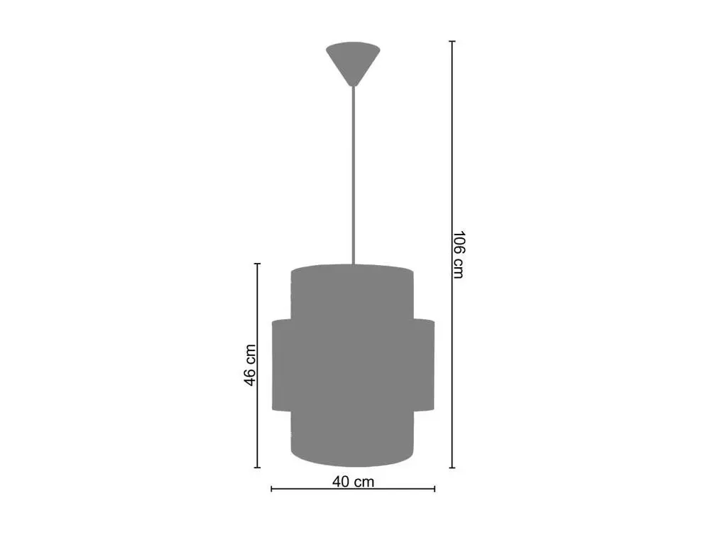 Haute Performance COCHIN - Suspension cylindrique tissu paille et rouge