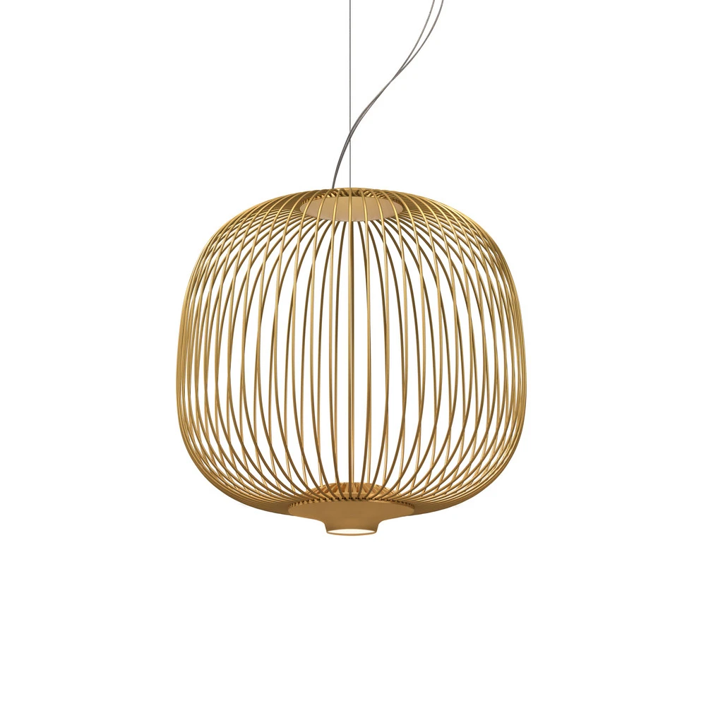 Haute Performance Foscarini Spokes 2 piccola suspension adouci dorée