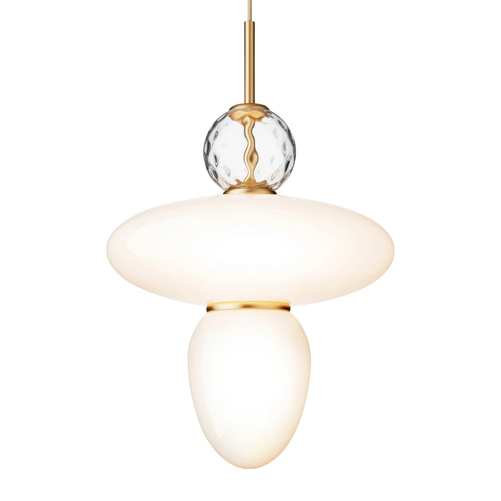 Haute Performance Nuura Rizzatto 43 suspension, laiton/blanc