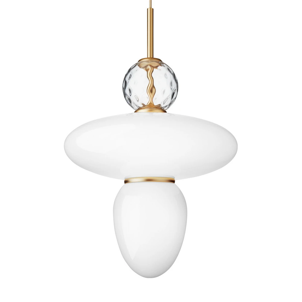 Haute Performance Nuura Rizzatto 43 suspension, laiton/blanc