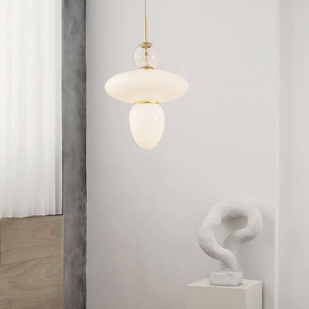 Haute Performance Nuura Rizzatto 43 suspension, laiton/blanc