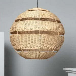 Iluzzia Suspension Rotin Big Bulang Ø500 mm ILUZZIA Tressé Noir pour remplacement usure