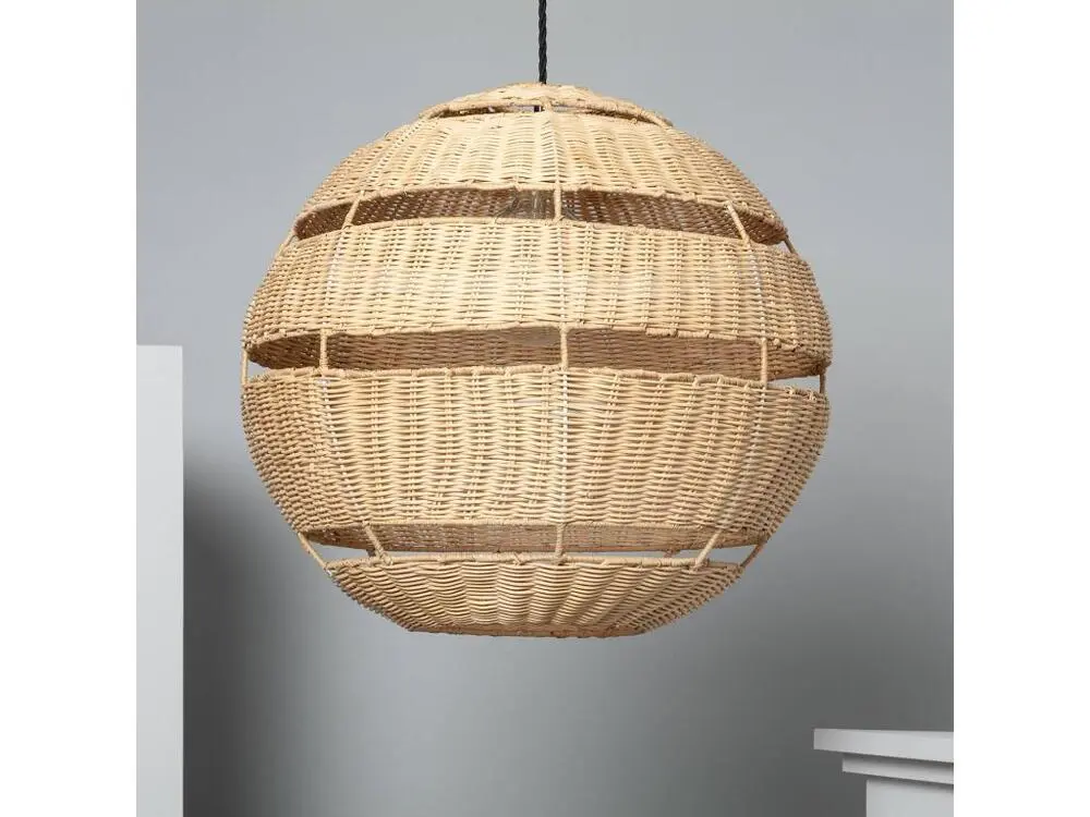 Iluzzia Suspension Rotin Big Bulang Ø500 mm ILUZZIA Tressé Noir pour remplacement usure