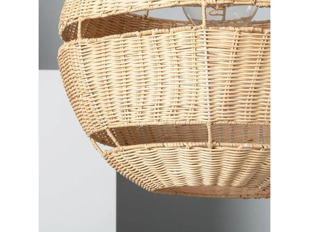 Iluzzia Suspension Rotin Big Bulang Ø500 mm ILUZZIA Tressé Noir pour remplacement usure