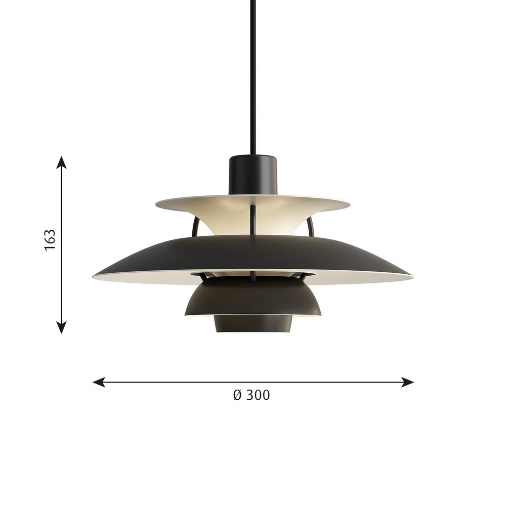 Kit embrayage Louis Poulsen PH 5 Compact suspension mono noire