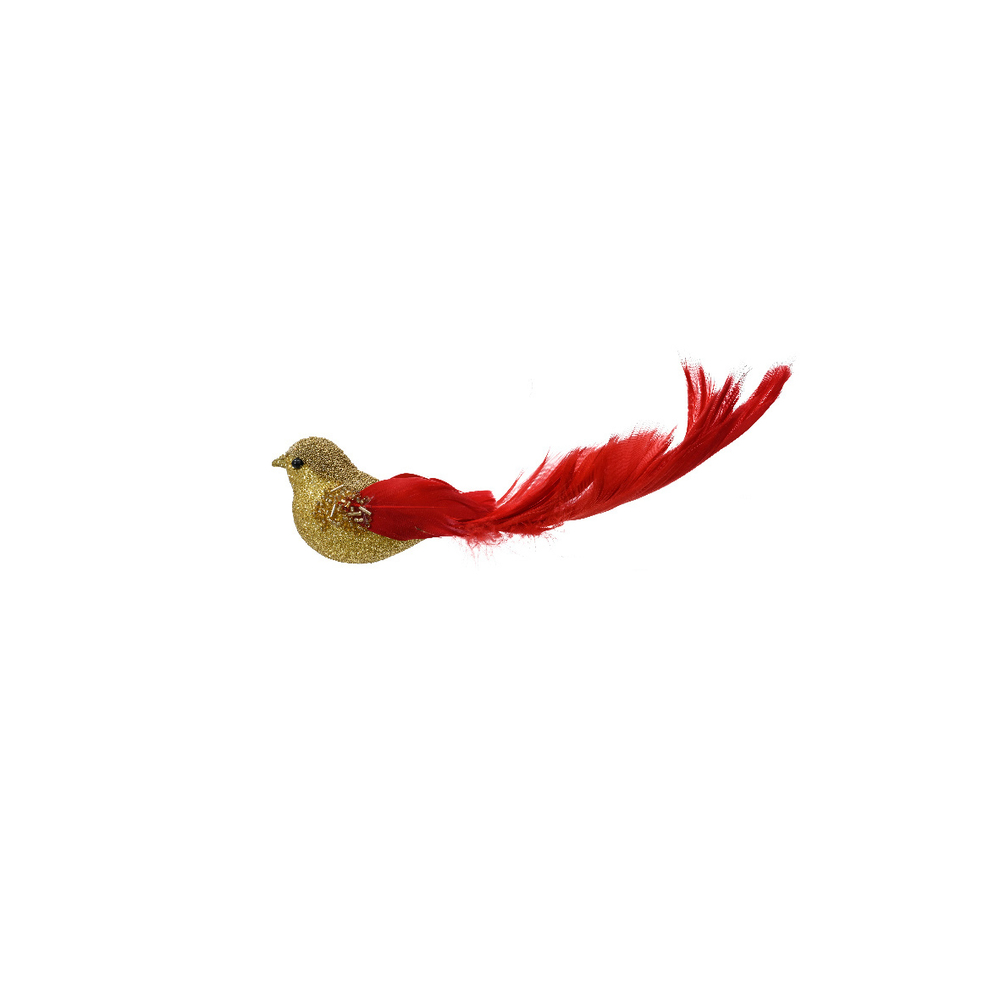 Kit embrayage Suspension de Noël : oiseau en mousse - 7x20xH.5,5cm