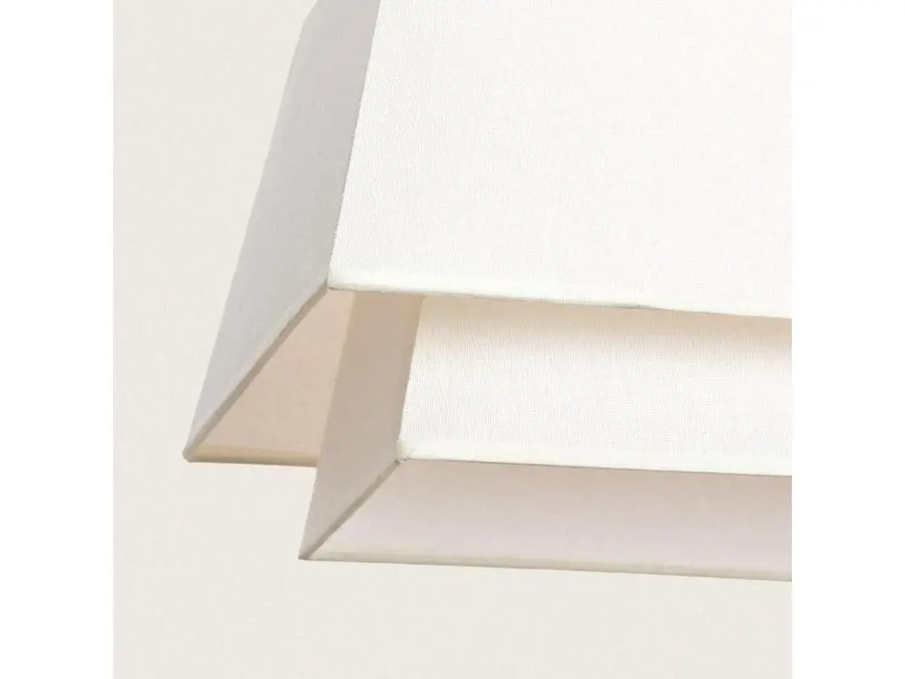 Ledkia Suspension Métal et Tissu Adra Crème