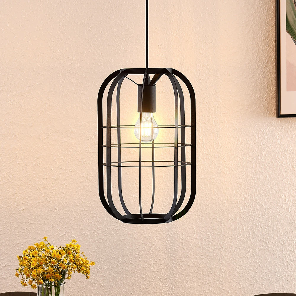 Lindby Keara suspension avec abat-jour cage pour quads utilitaires