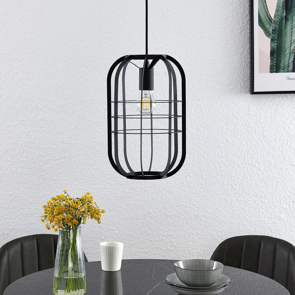 Lindby Keara suspension avec abat-jour cage pour quads utilitaires