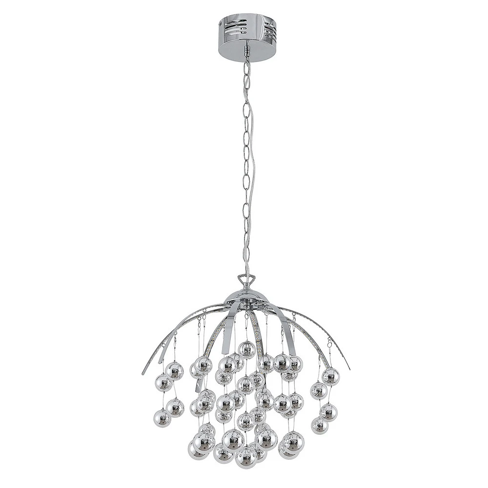 Lindby Kinia suspension LED avec sphères chromées avec notice de montage