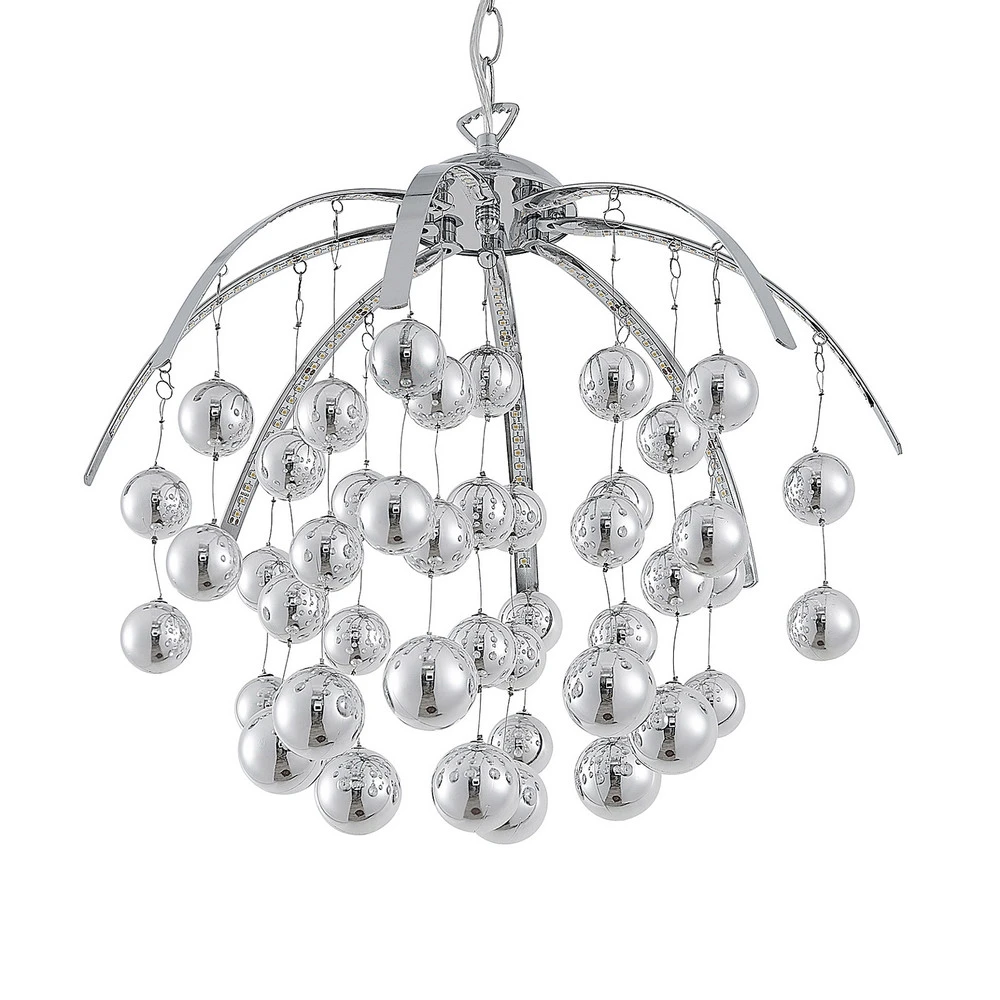 Lindby Kinia suspension LED avec sphères chromées avec notice de montage