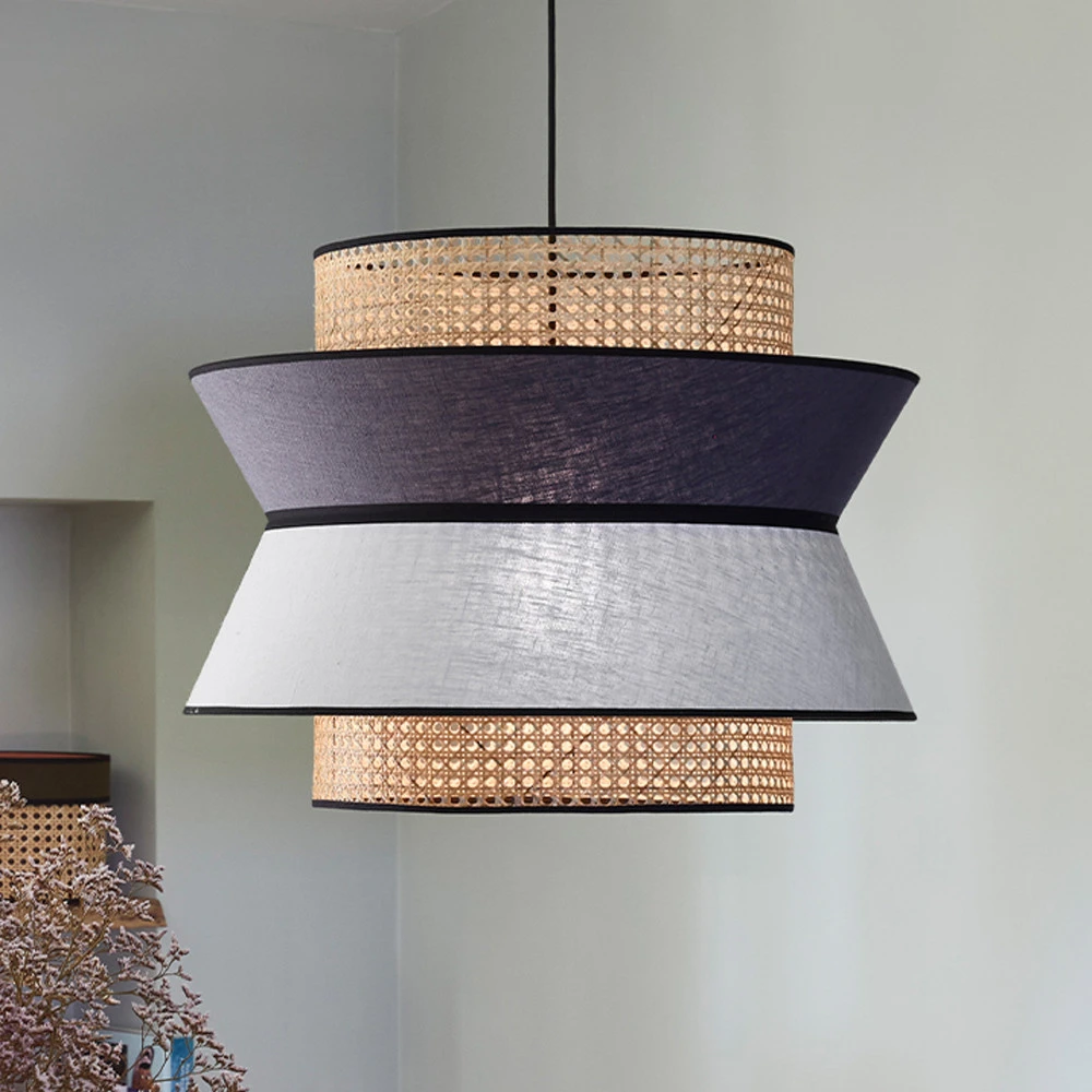 MARKET SET Singapour XL suspension grise en acier inoxydable