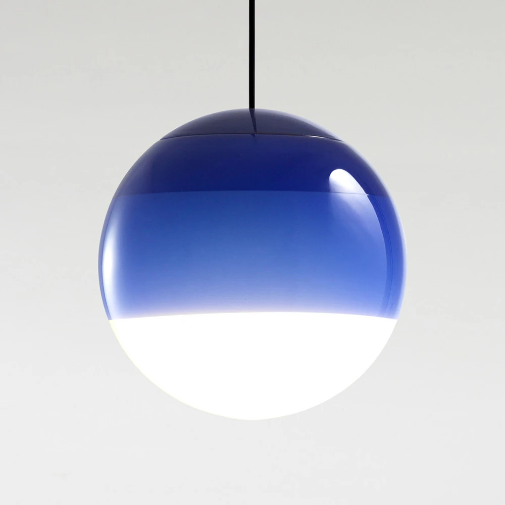 MARSET Dipping Light LED Suspension Ø 30 cm bleu par Akrapovič