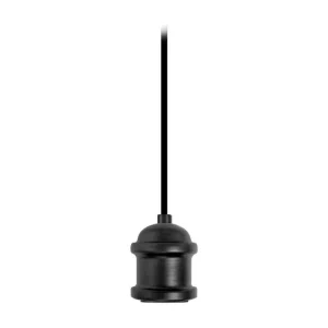 Monture minuscule cloche métal, noir 80 cm.
