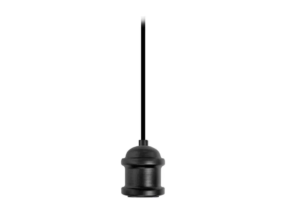 Monture minuscule cloche métal, noir 80 cm.