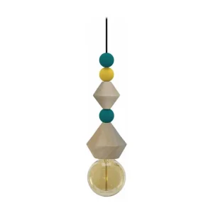 Plaquette de frein moto BOULIER - Suspension cylindrique bois blanc et multicolore