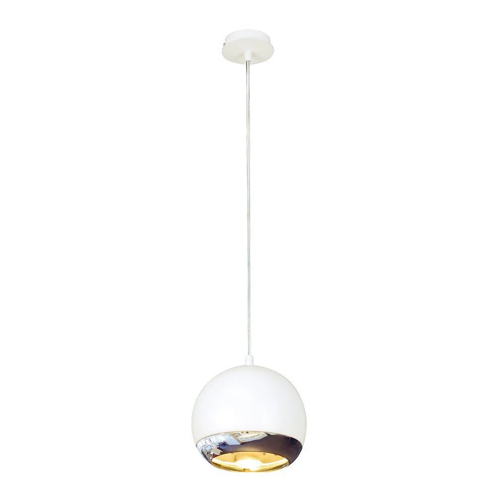 Plaquette de frein moto SLV Light Eye 150 suspension blanche avec chromé