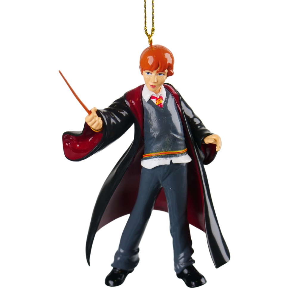 Plaquette de frein moto Suspension de Noël : Ronald Weasley en résine 3D - H.7cm