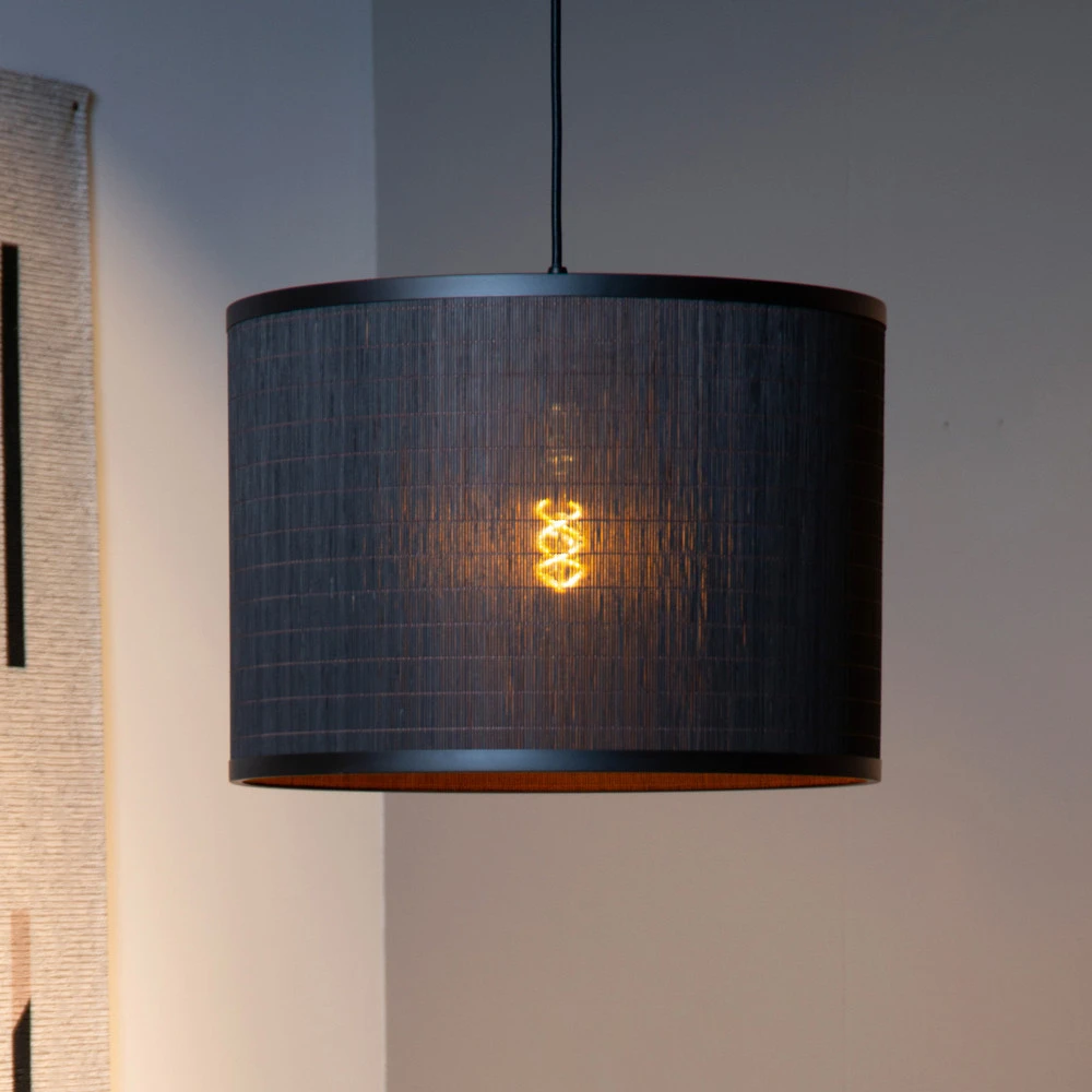 Plaquette de frein moto Suspension Tagalog en rotin, noire/naturelle