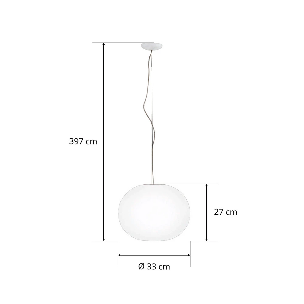 Pneu tout-terrain quad FLOS Glo-Ball - suspension sphérique 33 cm