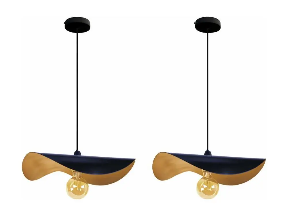 Racing MADAME-LOT 2 - Suspension chapeau de dame métal bleu et or