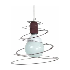Racing Suspension géométrique métal diaphane 85 cm.