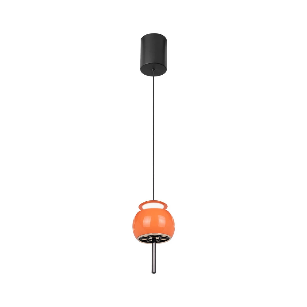Racing Suspension LED Roller, orange, hauteur réglable, tige de traction