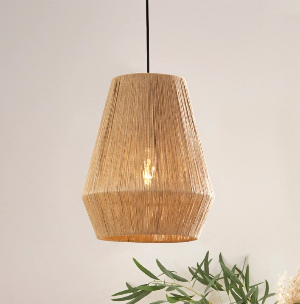 Suspension Alderney, 3 abat-jour en fil naturel - 520