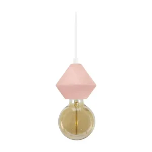 Suspension biconique bois rose 80 cm. pour usage intensif