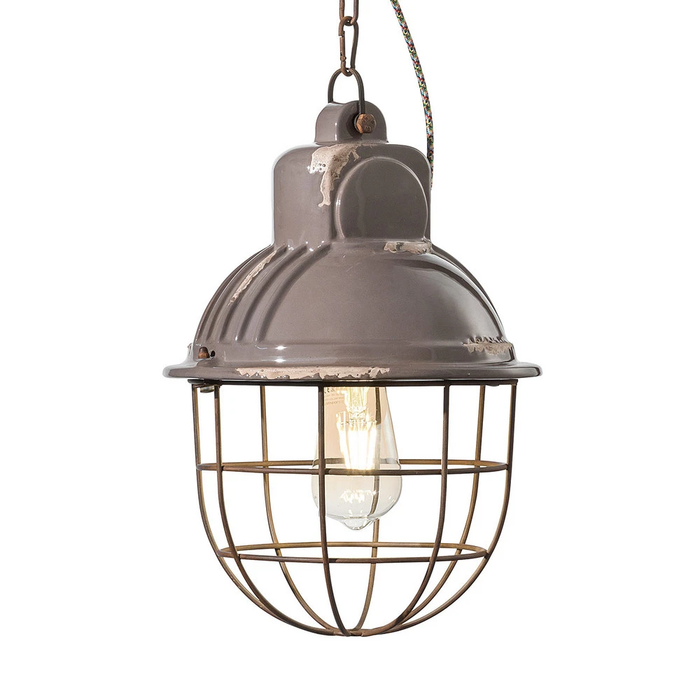 Suspension C1770 au design industriel bleu-gris avec Garantie Constructeur