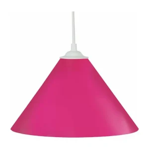 Suspension cone métal rose 80 cm. avec joints neufs