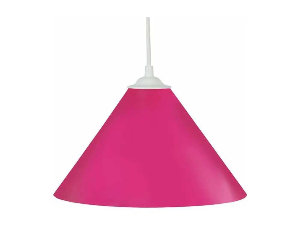 Suspension cone métal rose 80 cm. avec joints neufs