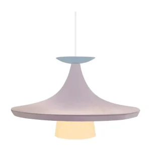 Suspension cone sable rose bleu 110 cm.