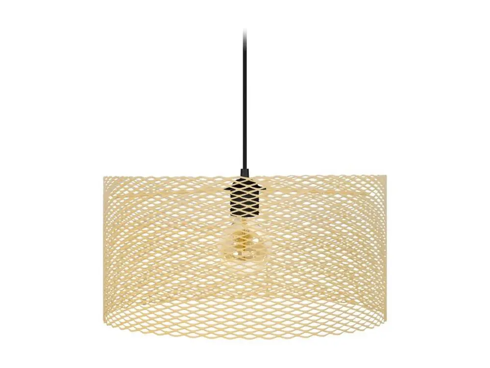Suspension cylindre métallique á carrée jaune 84 cm. pour remplacement usure
