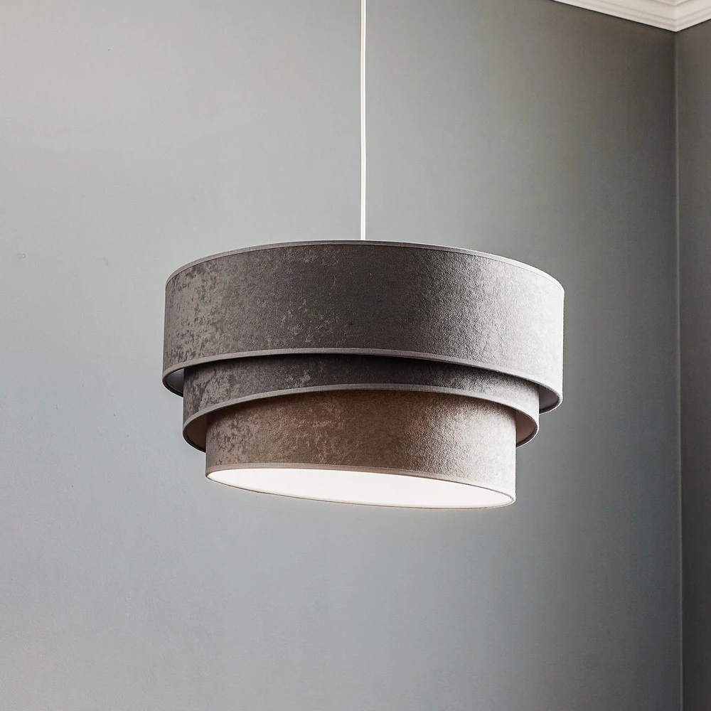 Suspension Devon, grise/blanche Ø45 cm avec meilleure adhérence
