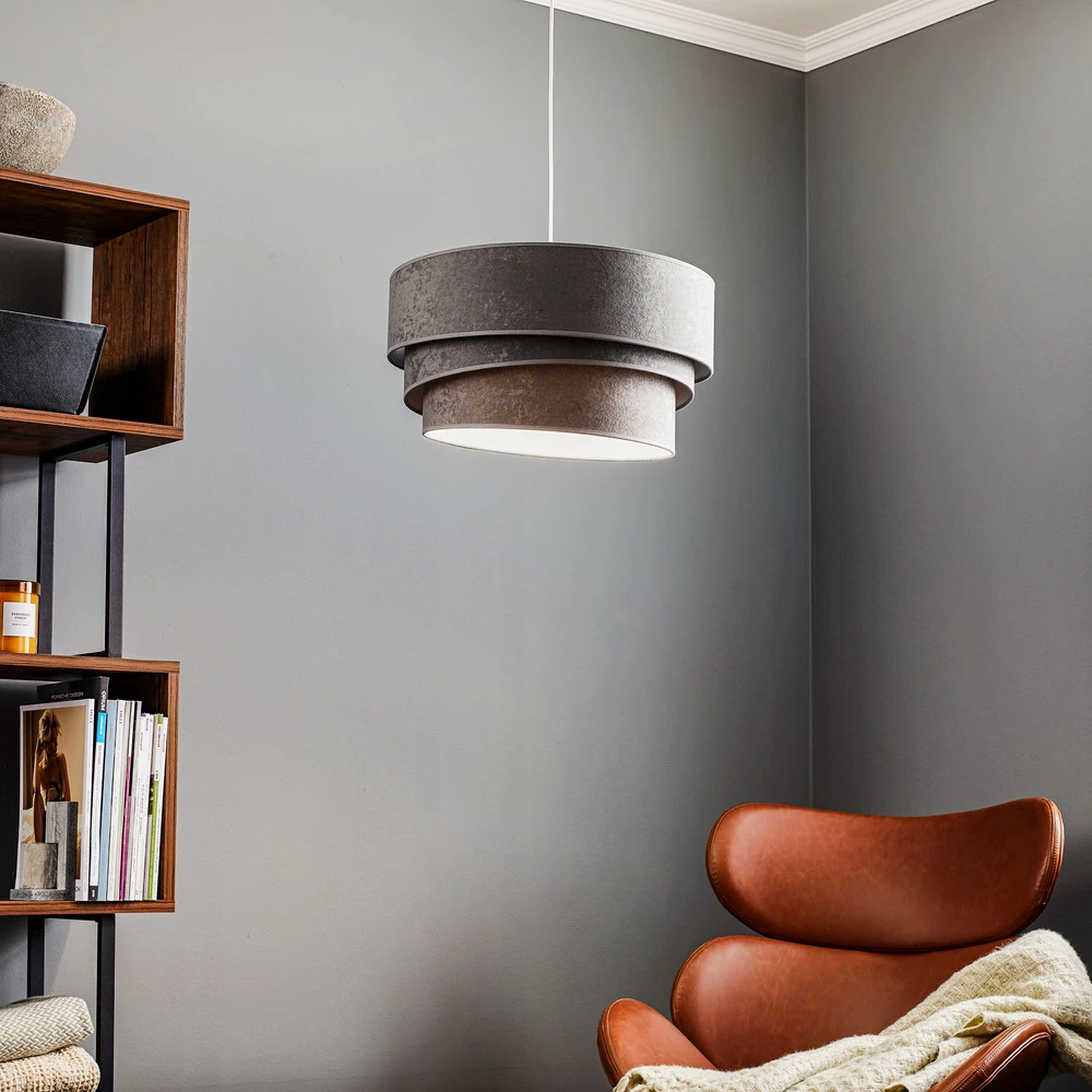 Suspension Devon, grise/blanche Ø45 cm avec meilleure adhérence