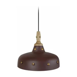 Suspension dôme métal vieilli,noir 85 cm. avec joints neufs