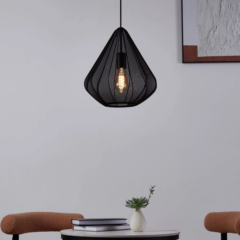 Suspension Dolwen, noir, Ø 33,5 cm pour usage intensif