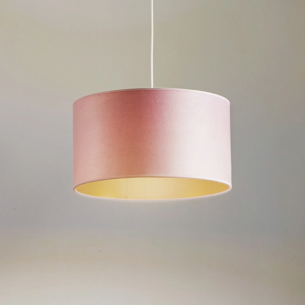 Suspension Golden Roller Ø 40 cm rose évident/dorée avec joints neufs