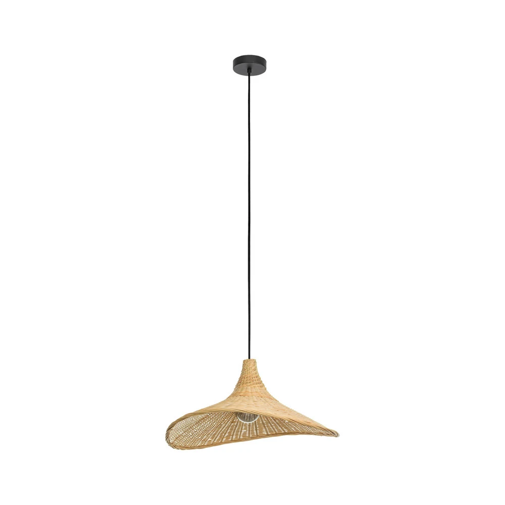 Suspension Haxey abat-jour bambou, Ø 50 cm avec joints neufs