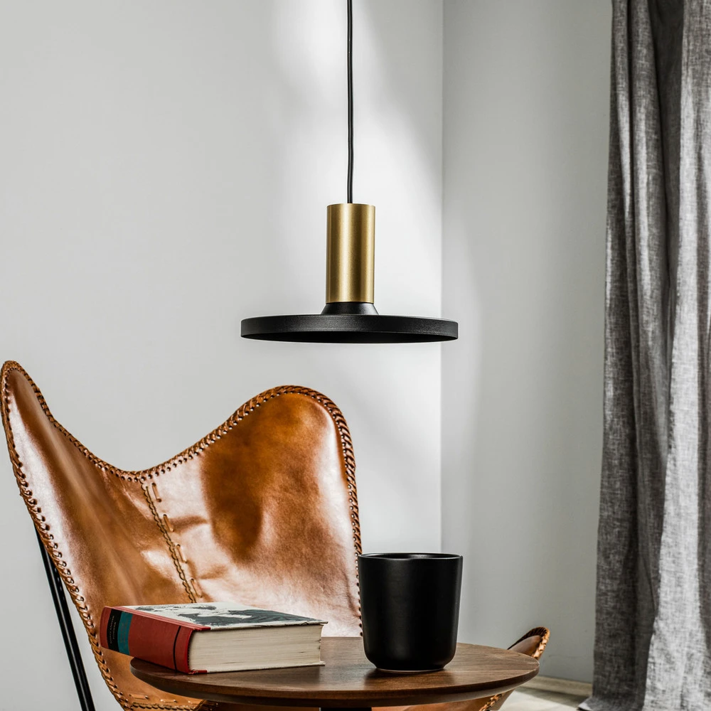 Suspension Hermanos B noir/laiton disque pour remplacement usure