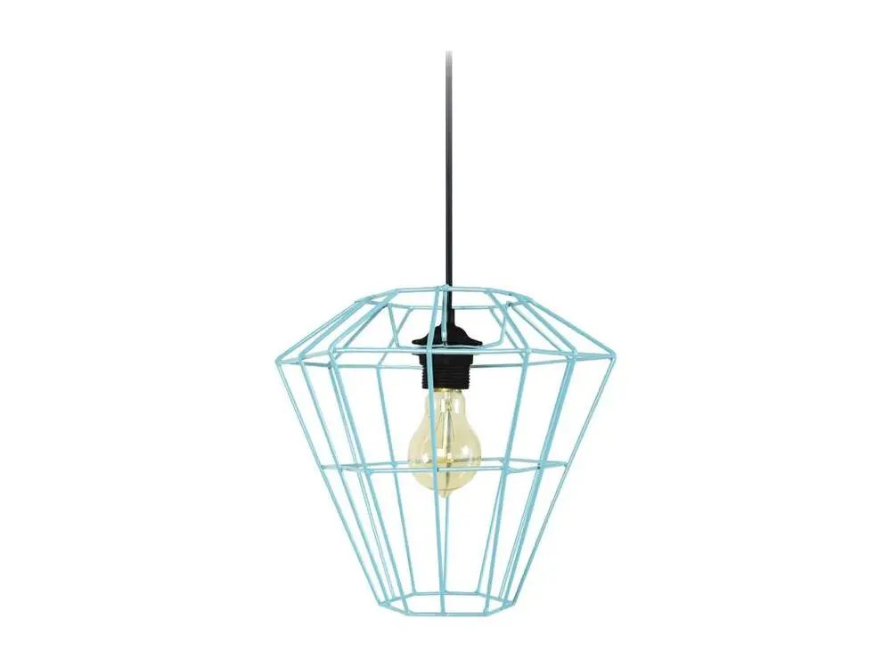 suspension inversé, cone filaire bleu 88 cm. - Montage Direct