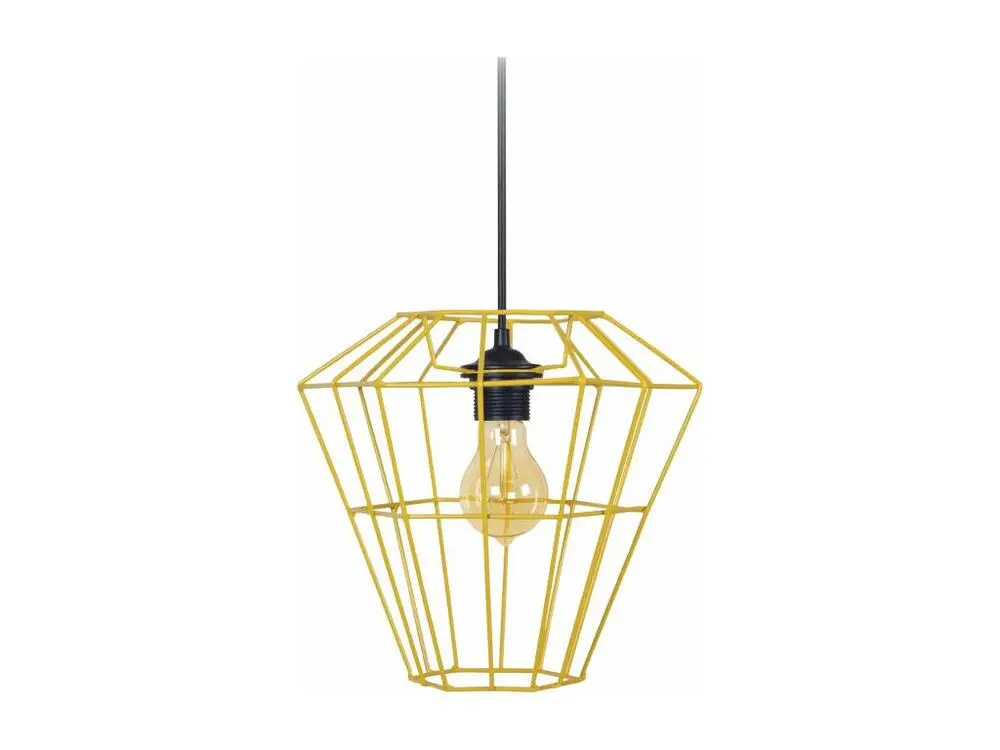 suspension inversé, cone filaire jaune 88 cm. - 520