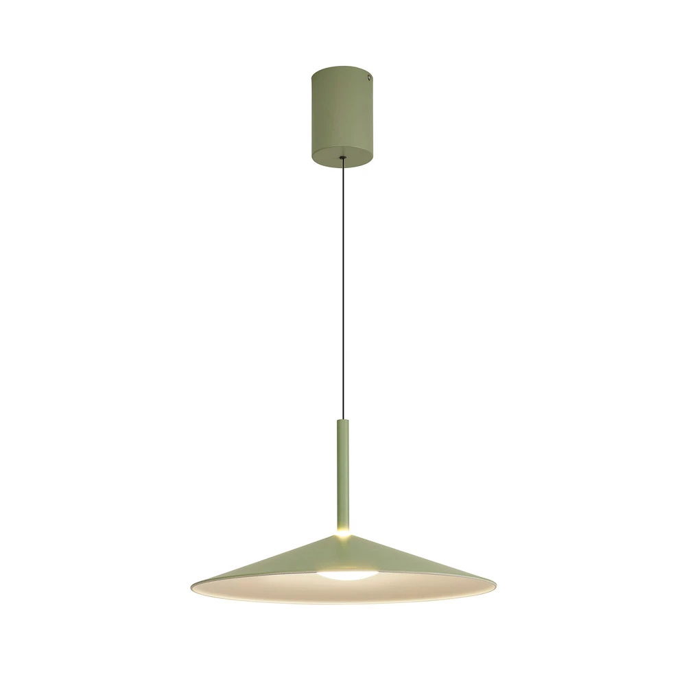 Suspension LED Calice, vert, Ø 47,5 cm, réglable en hauteur pour amélioration performances