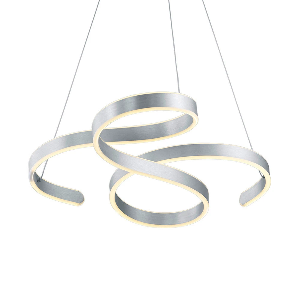 Suspension LED Francis, aluminium brossé pour quads utilitaires